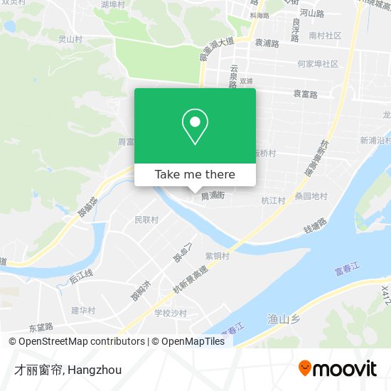 才丽窗帘 map