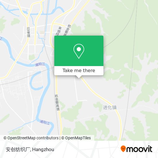 安创纺织厂 map