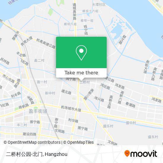 二桥村公园-北门 map