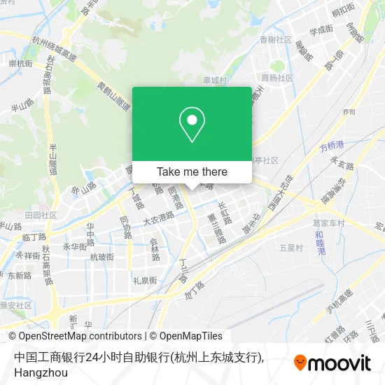 中国工商银行24小时自助银行(杭州上东城支行) map