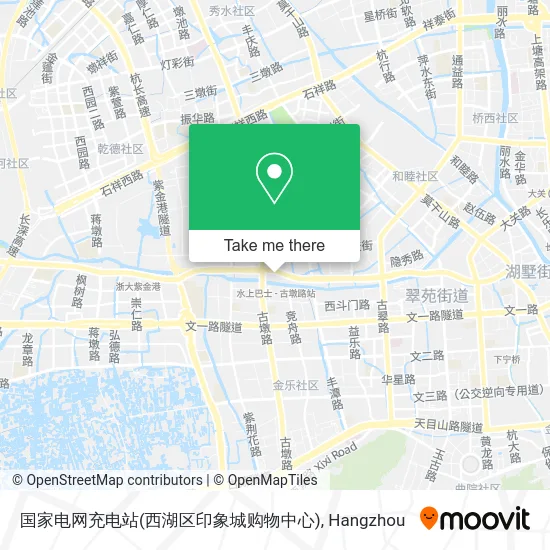 国家电网充电站(西湖区印象城购物中心) map