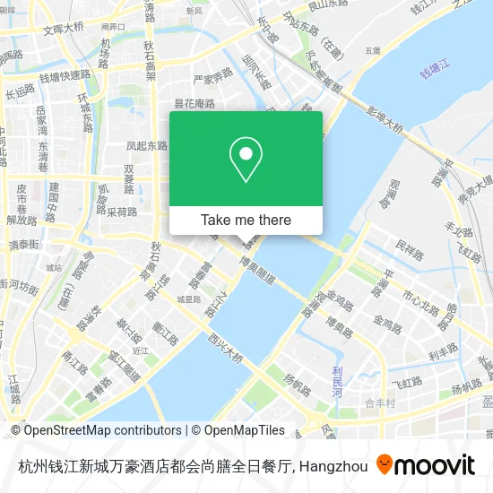 杭州钱江新城万豪酒店都会尚膳全日餐厅 map