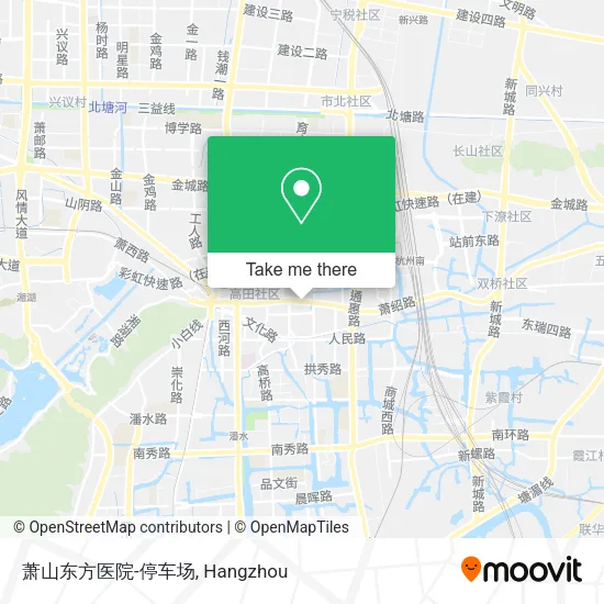 萧山东方医院-停车场 map