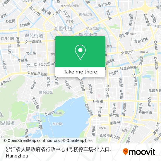 浙江省人民政府省行政中心4号楼停车场-出入口 map