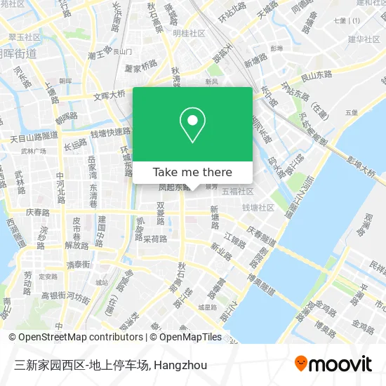 三新家园西区-地上停车场 map