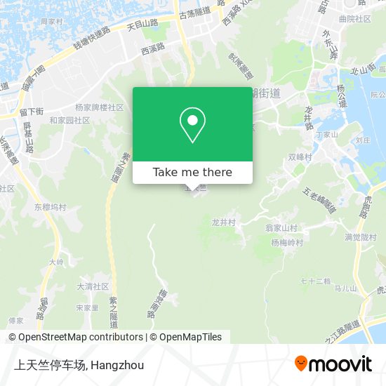 上天竺停车场 map