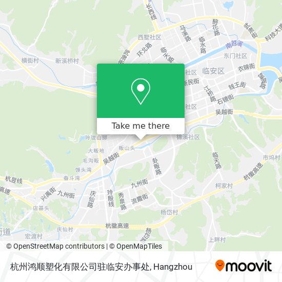 杭州鸿顺塑化有限公司驻临安办事处 map
