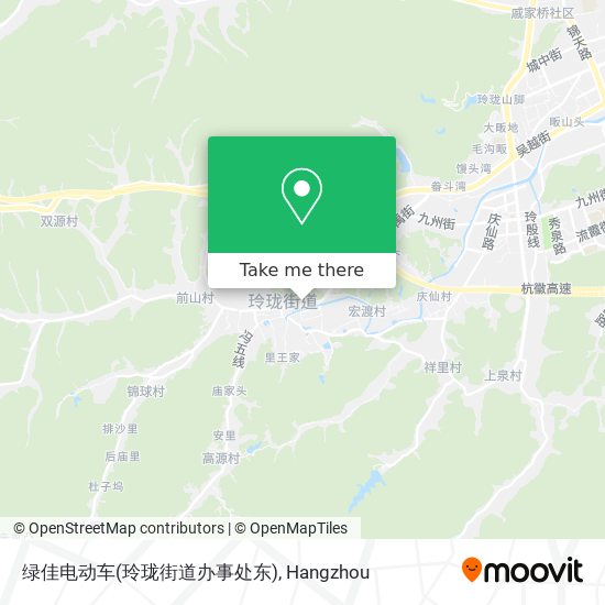 绿佳电动车(玲珑街道办事处东) map