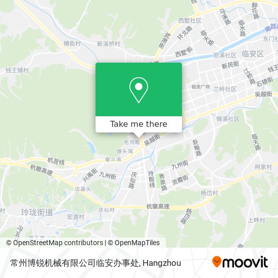 常州博锐机械有限公司临安办事处 map