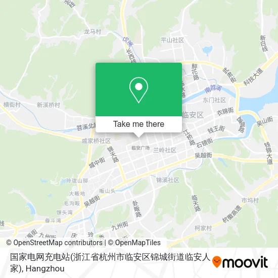 国家电网充电站(浙江省杭州市临安区锦城街道临安人家) map