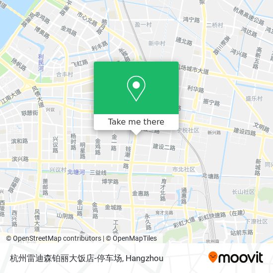 杭州雷迪森铂丽大饭店-停车场 map