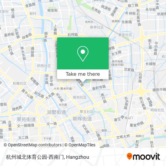 杭州城北体育公园-西南门 map