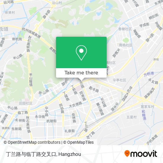 丁兰路与临丁路交叉口 map