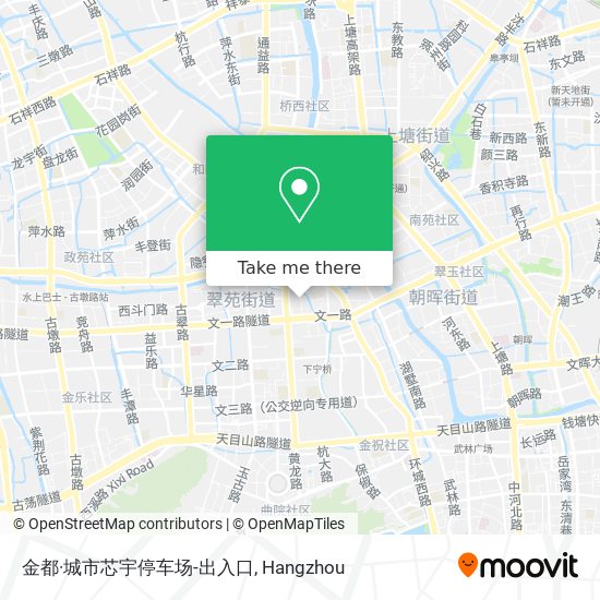 金都·城市芯宇停车场-出入口 map