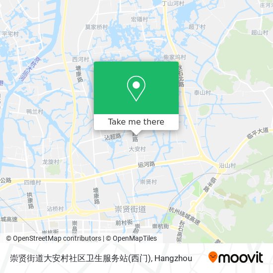 崇贤街道大安村社区卫生服务站(西门) map