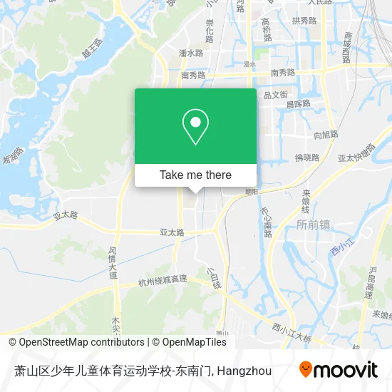 萧山区少年儿童体育运动学校-东南门 map