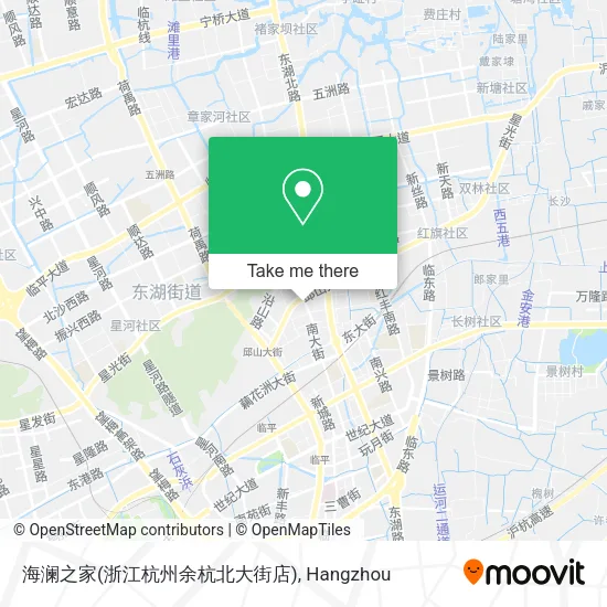 海澜之家(浙江杭州余杭北大街店) map