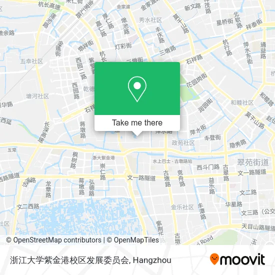 浙江大学紫金港校区发展委员会 map