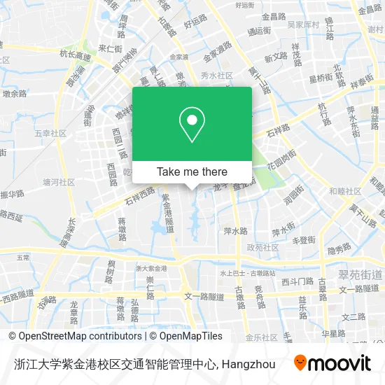 浙江大学紫金港校区交通智能管理中心 map