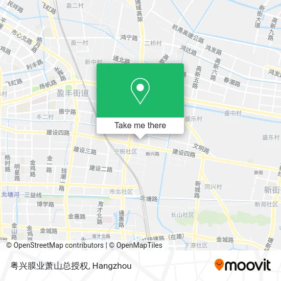 粤兴膜业萧山总授权 map