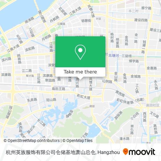 杭州英族服饰有限公司仓储基地萧山总仓 map