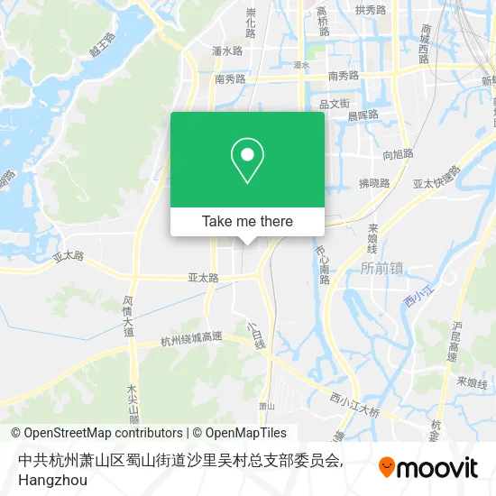 中共杭州萧山区蜀山街道沙里吴村总支部委员会 map