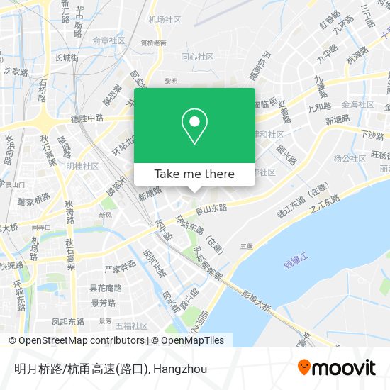 明月桥路/杭甬高速(路口) map