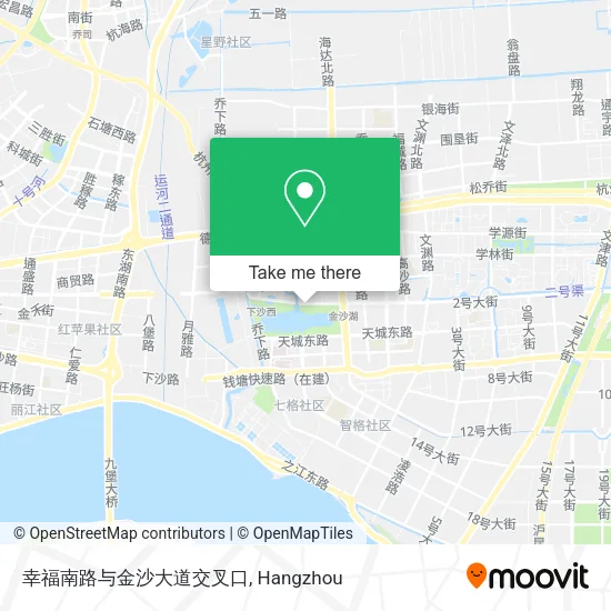 幸福南路与金沙大道交叉口 map
