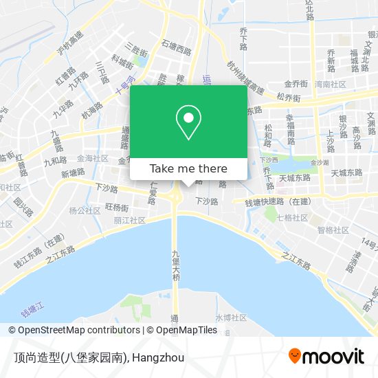 顶尚造型(八堡家园南) map
