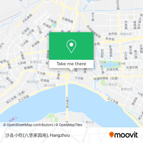 沙县小吃(八堡家园南) map