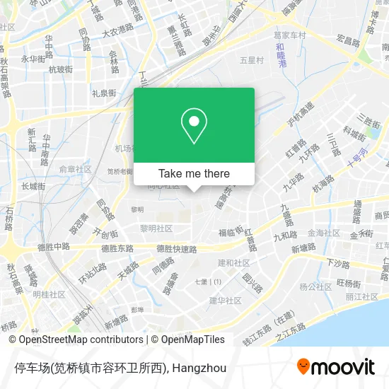 停车场(笕桥镇市容环卫所西) map