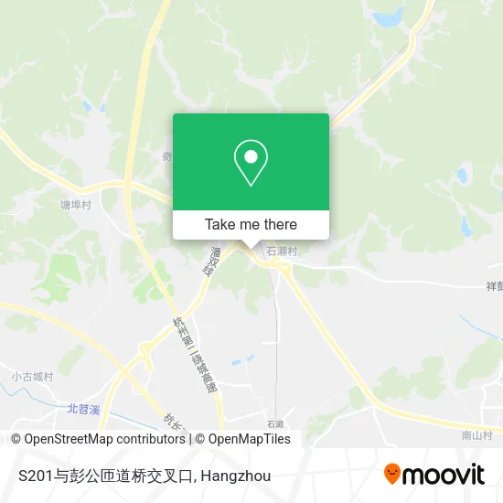S201与彭公匝道桥交叉口 map