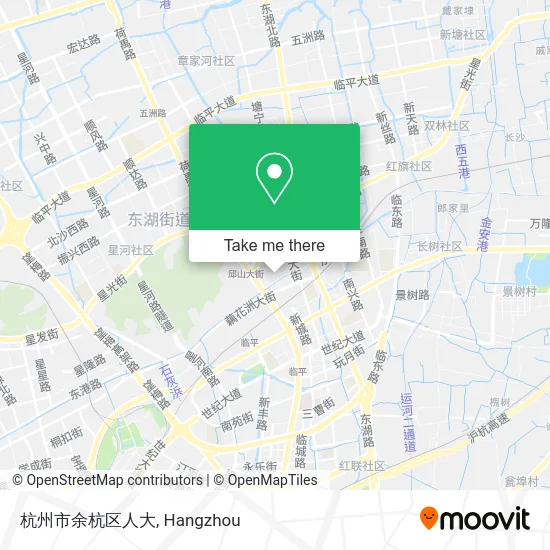 杭州市余杭区人大 map
