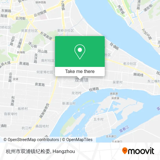 杭州市双浦镇纪检委 map