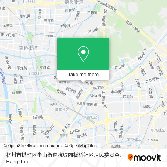 杭州市拱墅区半山街道杭玻阔板桥社区居民委员会 map