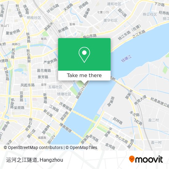 运河之江隧道 map