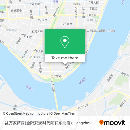 益万家药房(金隅观澜时代朗轩东北店) map