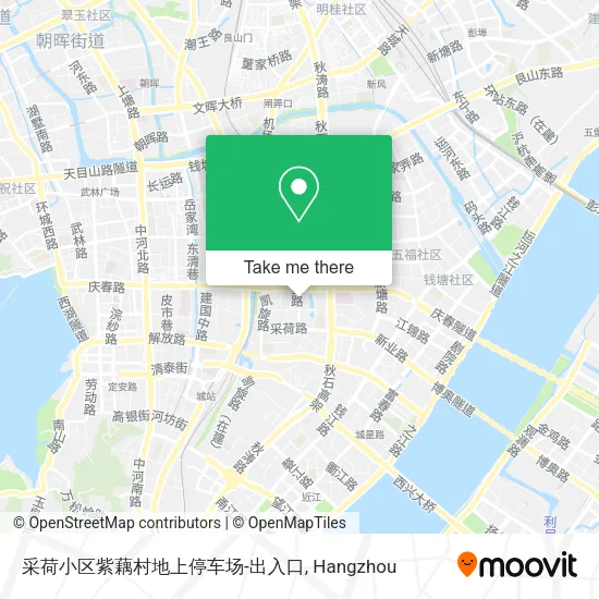 采荷小区紫藕村地上停车场-出入口 map