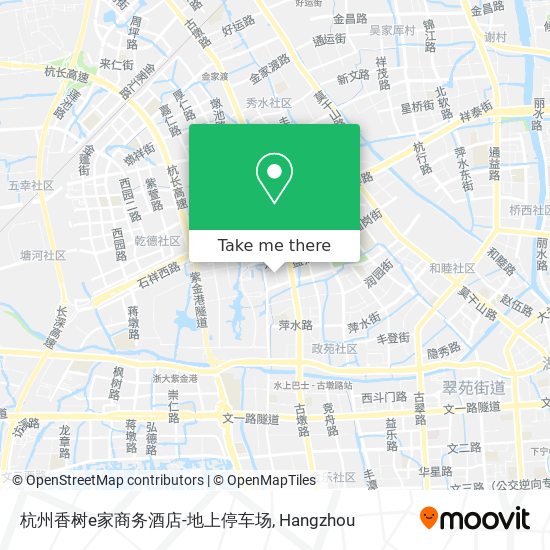 杭州香树e家商务酒店-地上停车场 map
