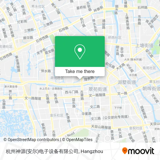 杭州神源(安尔)电子设备有限公司 map