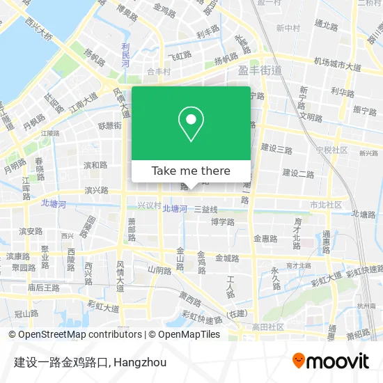 建设一路金鸡路口 map