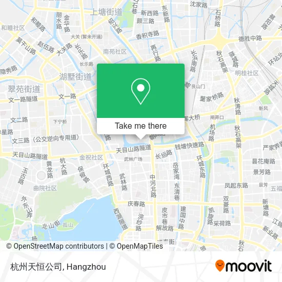 杭州天恒公司 map