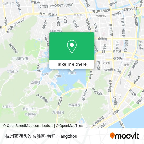 杭州西湖风景名胜区-南舒 map
