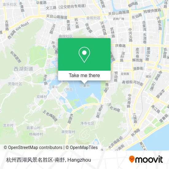 杭州西湖风景名胜区-南舒 map