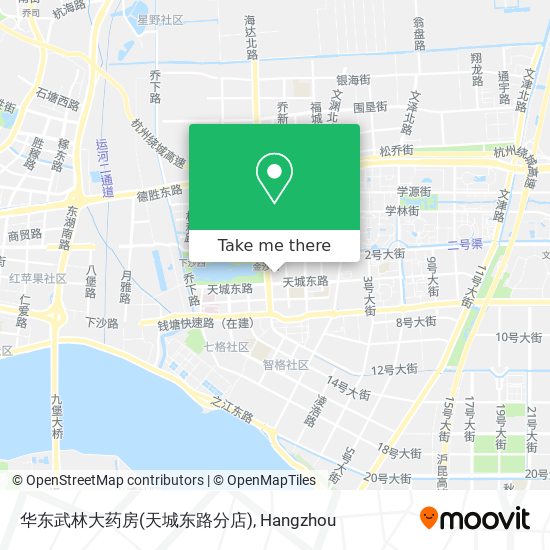 华东武林大药房(天城东路分店) map