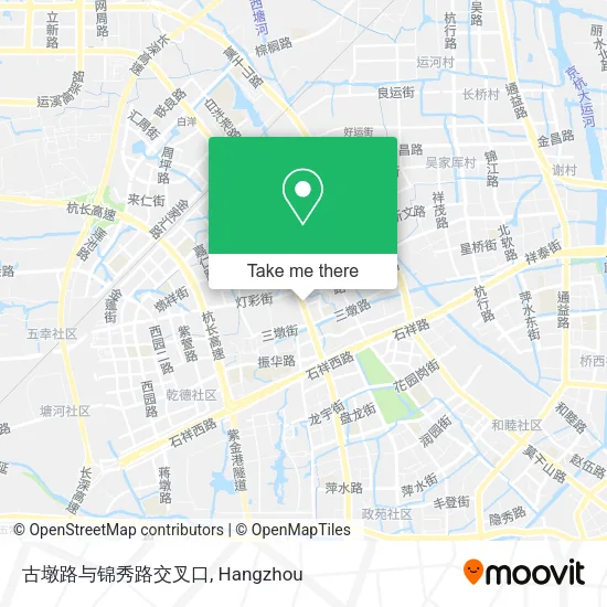 古墩路与锦秀路交叉口 map