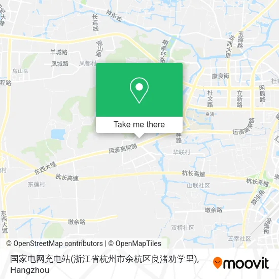 国家电网充电站(浙江省杭州市余杭区良渚劝学里) map