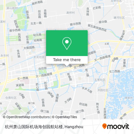 杭州萧山国际机场海创园航站楼 map