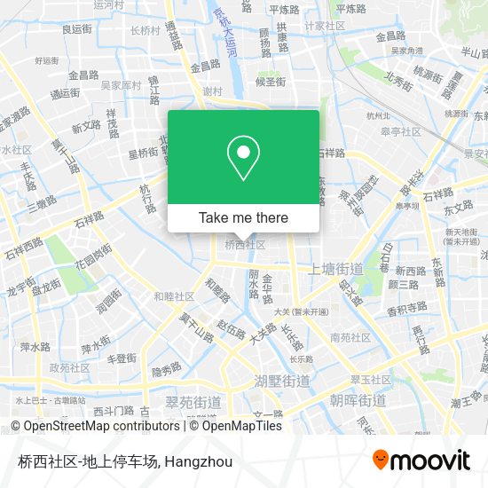桥西社区-地上停车场 map