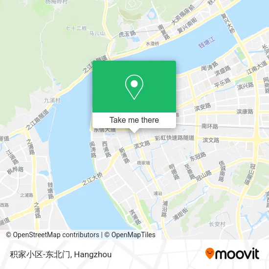 积家小区-东北门 map